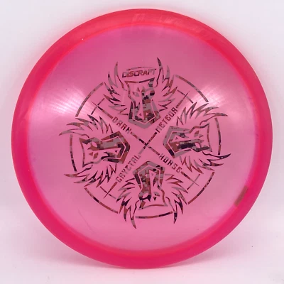 Discraft Midrange Disc Golf Dark Horse Cryztal Meteor 170 - 172g Pink Camo - Image 1 of 4