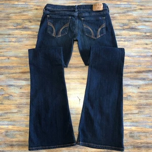 Hollister Jeans Flare Socal Stretch Low Rise Blue Womens Size 3 (26x33) - Picture 1 of 14