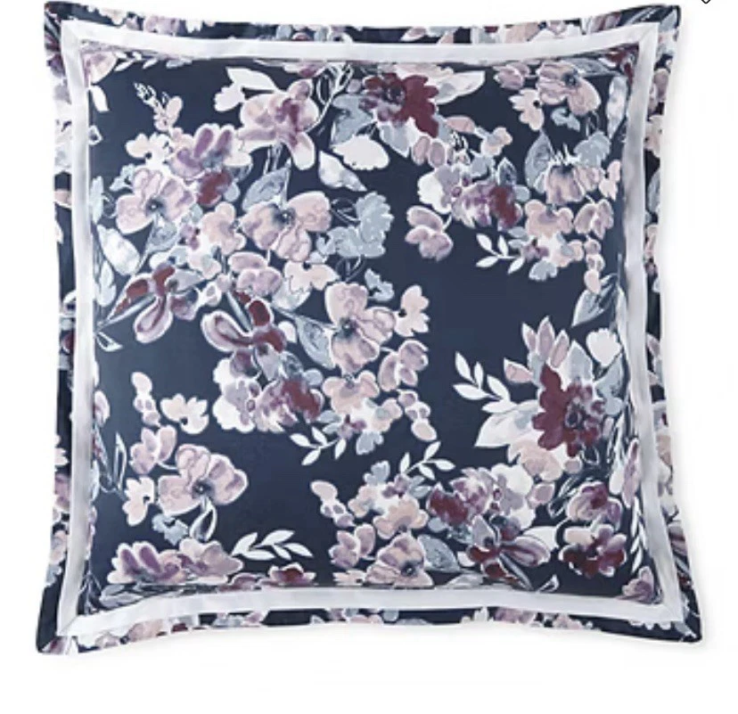 Новый Liz Claiborne Flora цветочный Евро подушка Sham в синий (размер: 26» x 26») - Изображение 1 из 1