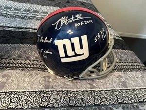 Michael Strahan signed full size helmet With Multi Inscriptions Authentic Helmet - Picture 1 of 2