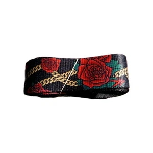 DGK All Day Everyday Belt Roses Black Gold 40" Golden Buckle - Picture 1 of 3