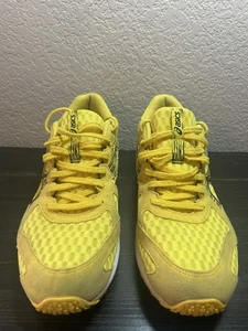 Asics Schuhe Herren 10 Lyteracer Laufen Turnschuhe Gelb Mesh Athletisch Niedrig 1011A173 - Bild 1 von 10