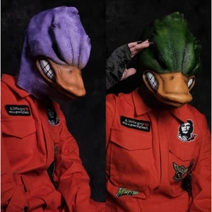 Violent Duck Mask Green Purple DIY Terror Cosplay Props Halloween Toy - Picture 1 of 16