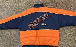Vintage Pro Player Denver Broncos NFL Experience gefütterte Jacke Herren Größe Large - Bild 1 von 10