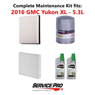 2016 GMC Yukon XL 5.3L Complete Oil, Air & Cabin Filter Kit (0W-20) - Изображение 1 из 4