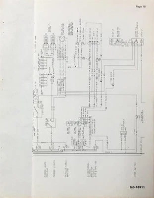 Schema Elettrico 1980 GMC Brigadier Chevy Bruin Camion Diesel Caterpillar 3208 - Immagine 1 di 3