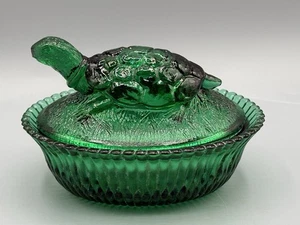 Boyd Glass 5” Tortuga en Nido en Columbia Verde Nmga. Solo 50. Htf - Imagen 1 de 5