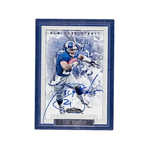 Fleer Showcase Tiki Barber 2002 autógrafo firma New York Giants - Imagen 1 de 2