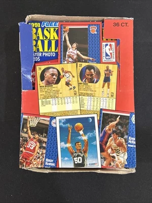 1991-92 Fleer Basketball Wax Box 36 Packs Sealed Michael Jordan *5 - Image 1 of 4