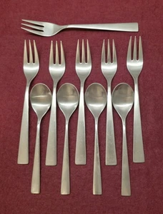 Auerhahn Conturo matt 6 Kuchengabeln 4 Kaffeelöffel  - Bild 1 von 8