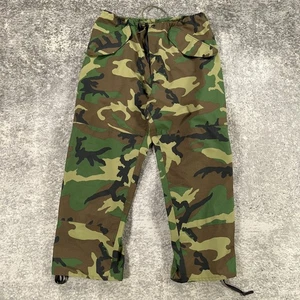 Vintage Military ECWCS Pants Mens Large L Camouflage Cold Weather Gore Seam Army - Picture 1 of 19
