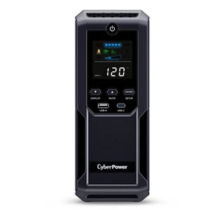 CP1500AVRLCD3 Intelligent LCD UPS System, 1500VA/900W, 12 Outlets, 2 USB Port... - Picture 1 of 8