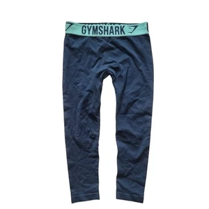 Gymshark Women's Training Leggings Gym Teal Navy Blue W26 Size S Small Stretch - Picture 1 of 5