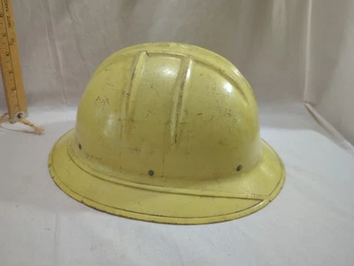 Sombrero duro de fibra de vidrio de colección Jackson Products ala completa raro amarillo hecho en EE. UU. Foto 1 de 4