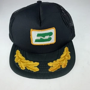 Burlington Northern Mesh Snapback Trucker Baseball Hat BNSF BNRR scrambled eggs - Picture 1 of 5