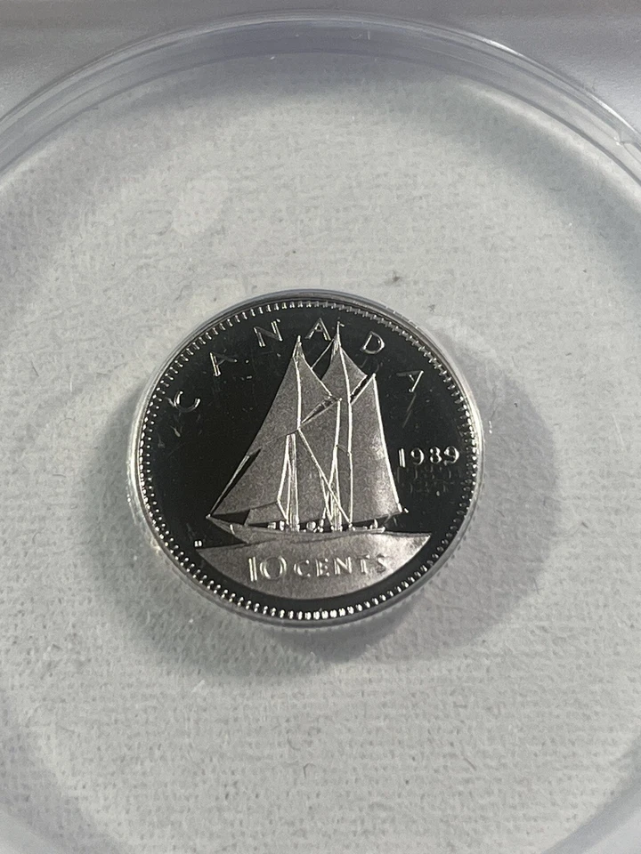 1989 Canada 10 Cents Proof Graded PR 69 DCAM by ANACS - Image 1 of 4