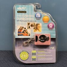MerchSource Mini Digital Camera 3-in-1 Keychain with Accessories Pink NEW SEALED