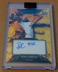 Autografo 2024 Wild Card Metallix Devan Cambridge 1/1 Made Texas Tech - Foto 1 di 2