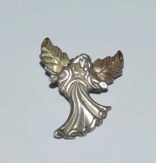 COLGANTE ÁNGEL VINTAGE BLACK HILLS ORO CCO PLATA ESTERLINA Y ORO 12 K Foto 1 de 1