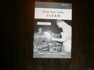 Folleto Keeping Your Lathe Clean South Bend Lathe Works 1945 - Imagen 1 de 3