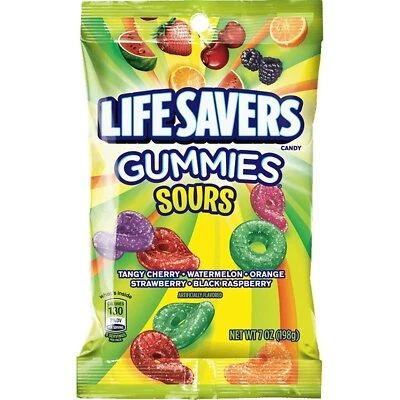 Caramelos Life Savers Sours Gummies, 7 onzas (3 bolsas) Foto 1 de 2