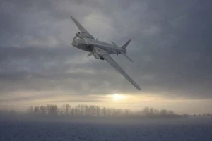 Vickers Wellington Bomber misty scene canvas prints various sizes free delivery  - Picture 1 of 1