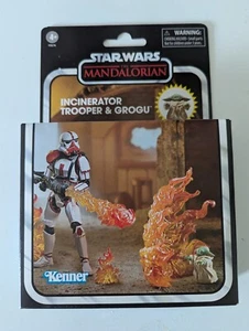 Star Wars Vintage Collezione Inceneritore Trooper & Grogu Deluxe Set Mandalorian - Foto 1 di 3