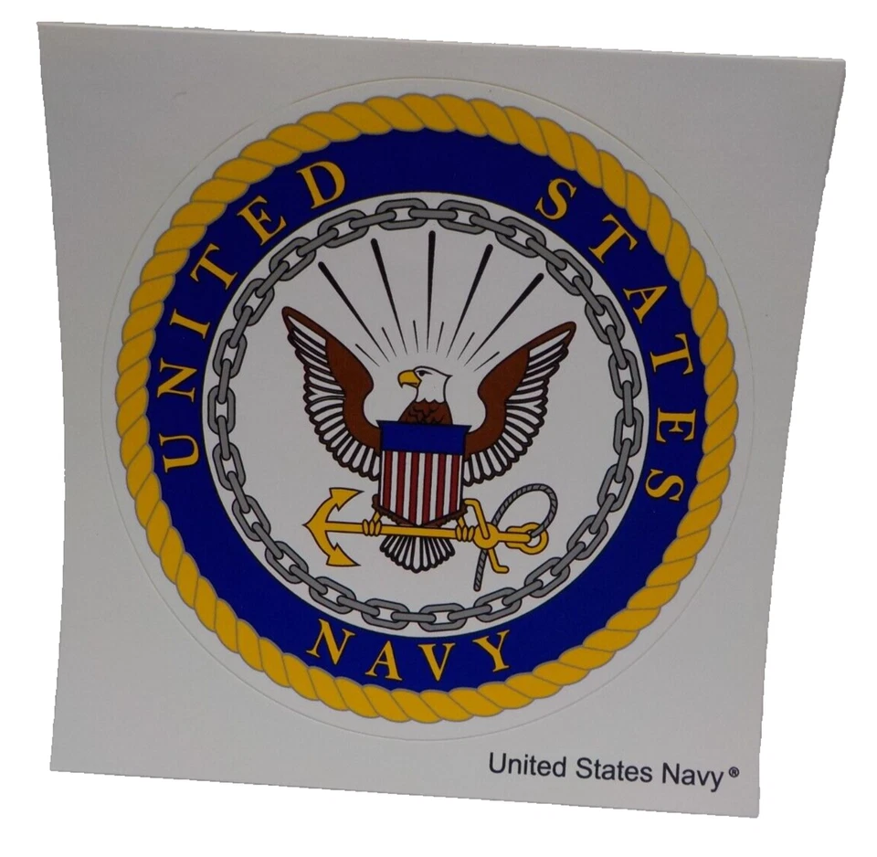 Calcomanía exterior militar de la Marina de los Estados Unidos para autos o camiones 5 x 5 pulgadas Foto 1 de 3