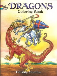 Drachen Malbuch von Christy Shaffer aus Dover Publikationen, NEU PB - Bild 1 von 4