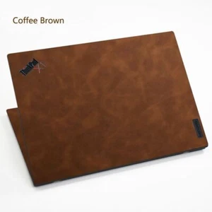 Leather Laptop Sticker Skin Decal Guard Cover for Lenovo ThinkPad E14 E15 T14/15 - Picture 1 of 21
