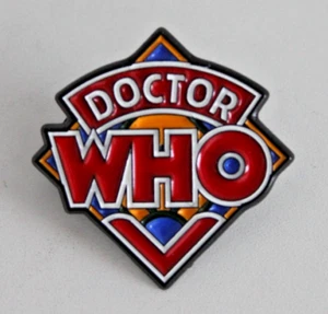Doctor Who Classic Logo Enamel Pin Badge New + Free Postage - Picture 1 of 2