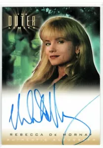 OUTER LIMITS SEX CYBORGS & SCIENCE FICTION A12 REBECCA DE MORNAY AUTOGRAPH - Picture 1 of 2