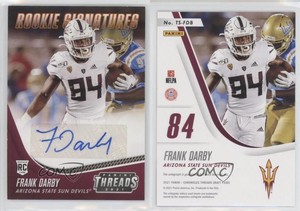 2021 Chronicles Draft Picks Threads Signatures Orange Frank Darby Rookie Auto RC