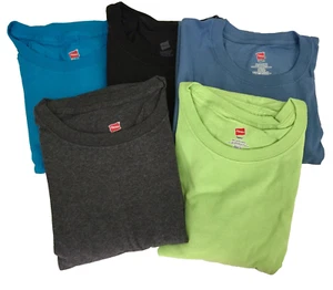 Men's Plus Cotton T-shirt Hanes tag-less 4X style 5250 New Choose - Picture 1 of 9