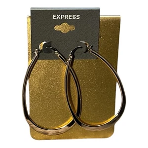 Orecchini a cerchio attorcigliato oro espresso - Foto 1 di 2