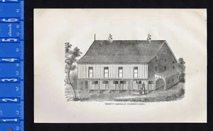 Amerikanische Bauernscheune 1870er Jahre - Kupferstich 1878 - Bild 1 von 1