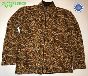 ZooFleece Sombra Hierba Aves Acuáticas Camuflaje Hombres Adultos Chaqueta Suéter Abrigo S-3X - Imagen 1 de 7