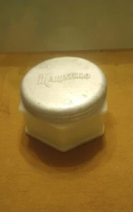 Tarro y tapa de crema fría de 6 caras de vidrio de leche Marinello vintage de los años 30 - ¡¡BONITO RARO!!! - Imagen 1 de 13