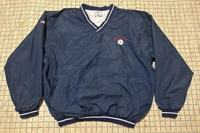 Chaqueta de béisbol Rawlings azul mediano suéter entrenador vintage  Foto 1 de 4