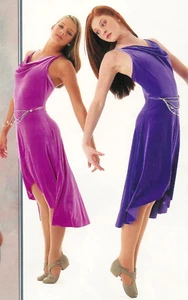 Adulto M PÚRPURA OSCURO Lírico Ballet Danza Contemporánea Disfraz Vestido RAPSODIA - Imagen 1 de 3