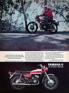 Pubblicità stampa colori originale moto Yamaha R5-B 350 1971 - Foto 1 di 1