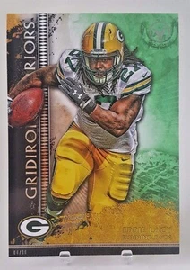 2015 TOPPS VALOR EDDIE LACY "GRIDIRON WARRIORS" 5X7 JUMBO ART CARD #/99 - Picture 1 of 1
