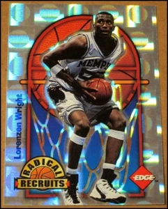 1996 Collector's Edge Radical Recruits Lorenzen Wright Holofoil Card Memphis RC - Picture 1 of 4