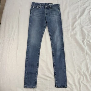 AG Adriano Goldschmied Jeans Women 25R Blue The Farrah Skinny High Rise Skinny - Picture 1 of 9