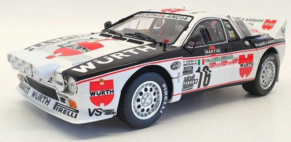 1 18 Kyosho Lancia 037 #16 Rally Costa Smeralda 1983