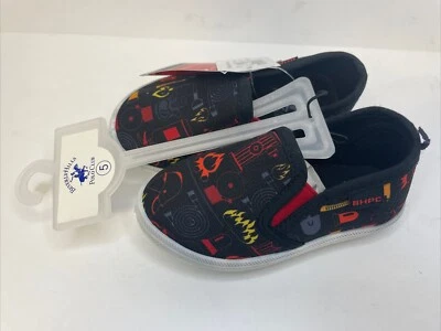 Beverly Hills Polo Club Bebé Niño Pequeño Talla 5 Negro Lona Tenis NUEVAS Foto 1 de 3