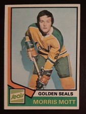 1974 Topps Morris Mott Golden Seals NM #48 Hockey Card