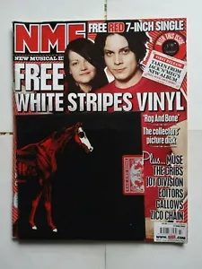 WHITE STRIPS - Rag and bone - UK NME 7" Vinyl & Magazine - Foto 1 di 1