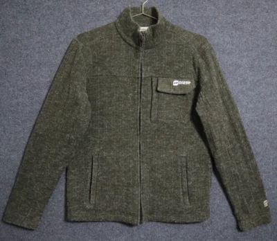 Chaqueta Orage Hombres Mediana Verde Acrílico Cremallera Completa Cuello Simulado Forrada de Vellón Senderismo Foto 1 de 4