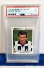 1997-98 Zinedine Zidane Football Sandpapers # 164 PSA 7 *POP 1*